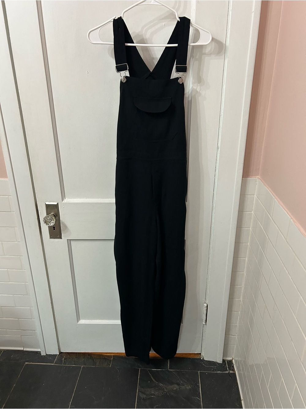 Black Bib Jumpsuit with Adjustable Straps